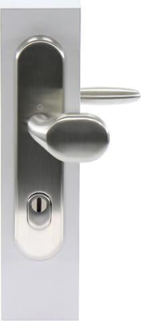 HOPPE Sicherheits- Drückergarnitur VERONA - DIN 92mm, edelstahl matt, 1 Stk