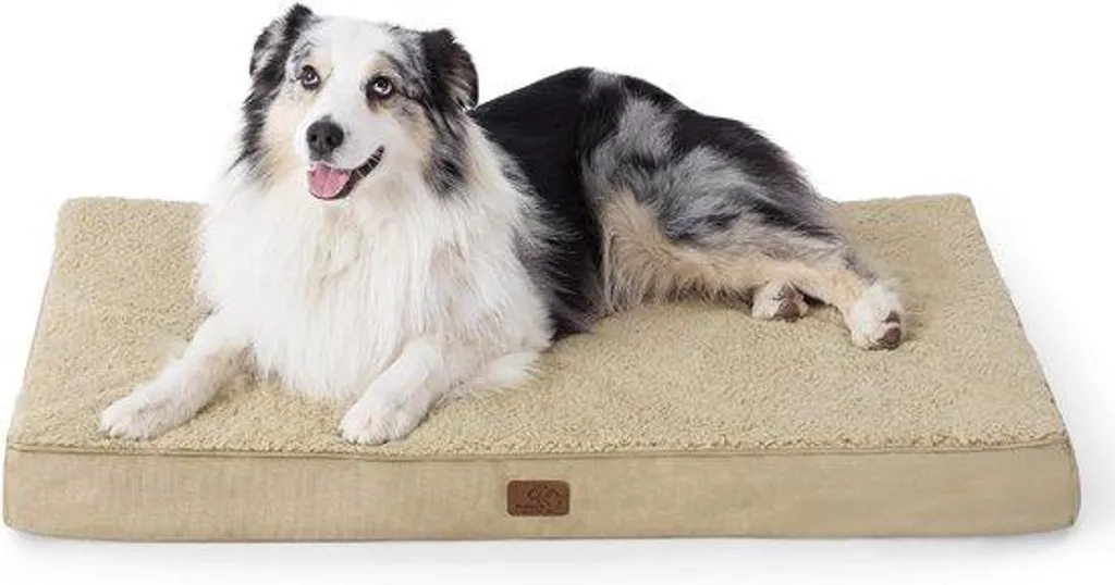 Matelas pour grands chiens déhoussable et lavable - Couchage XXL Laine