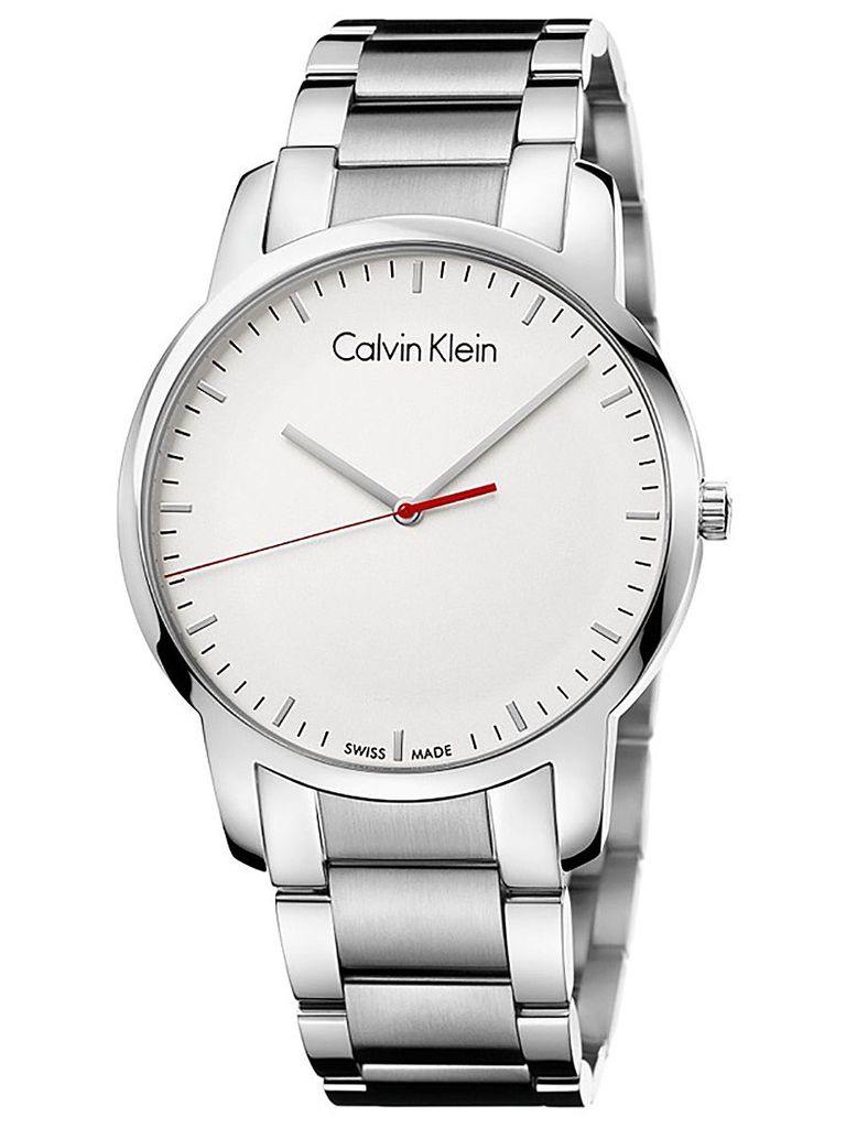 Calvin Klein K2G2G1Z6 Herren-Armbanduhr, Edelstahl-Gehäuse, Metall-Armband