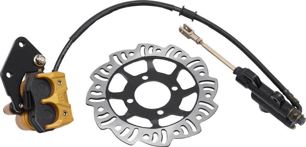 Motocross/Dirt Bike - Bremsscheibe (Rotor) - Für 49–125 ccm - Passend für Cross/Pit Bike - Gelb