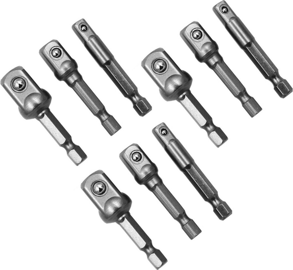 Set mit 9 Bitkappenadapters mit Sechskantanschluss Produktbild 