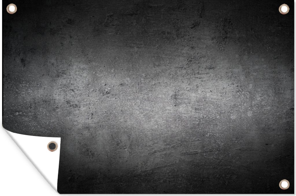 MuchoWow 90x60 cm Outdoor-Poster Gartendeko Sichtschutz Garten Poster für den Garten Beton - Grau - Retro - Zement - Textur