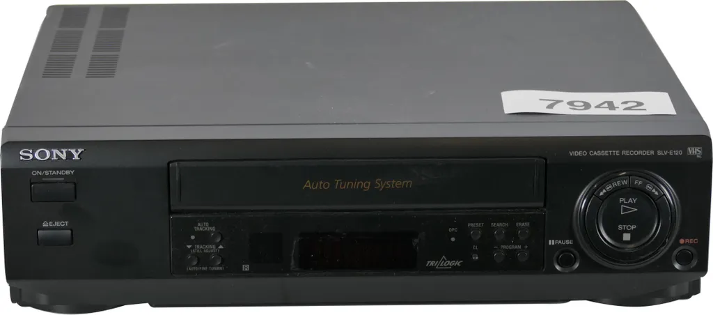 Magnétoscope Sony SLV-E120 VHS Noir avec Technologie Smart Engine