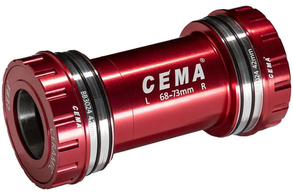 Adaptateur Boîtier de Pédalier BB30 vers Shimano 24mm Interlock Rouge