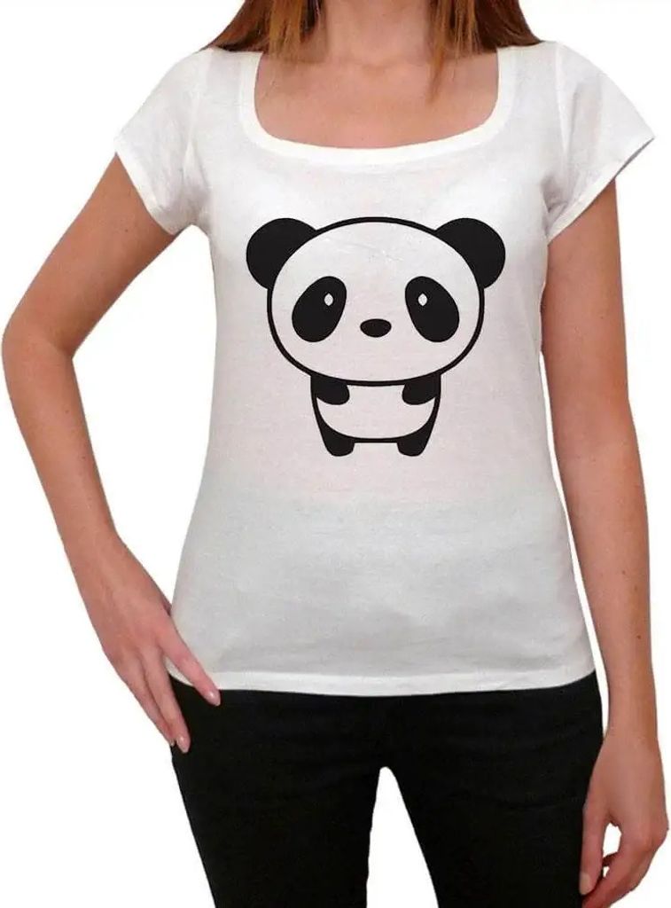Damen Grafik T-Shirt Panda 1 Öko-Verantwortlich Vintage Jahrgang Kurzarm Lustige Druck Geburtstag Geschenk Frau
