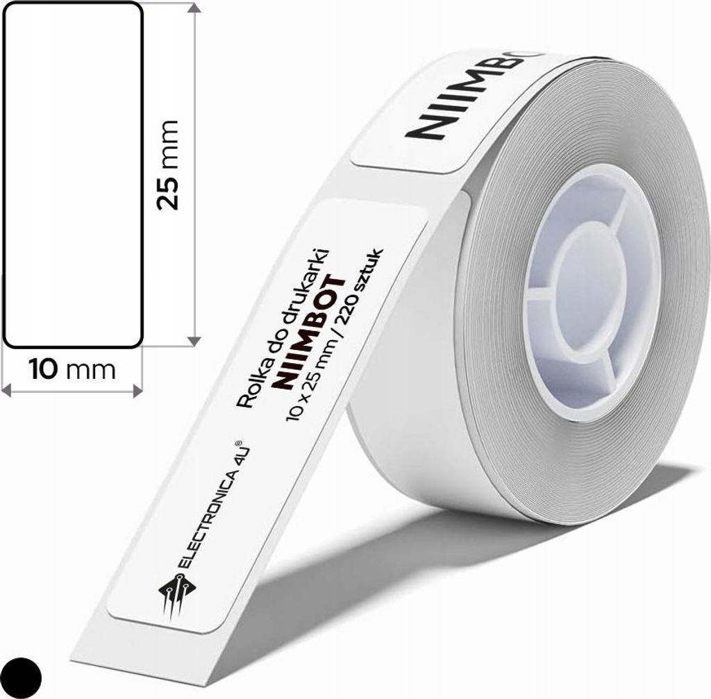 Selbstklebende Etiketten Thermotransferaufkleber für Niimbot B18 10x25