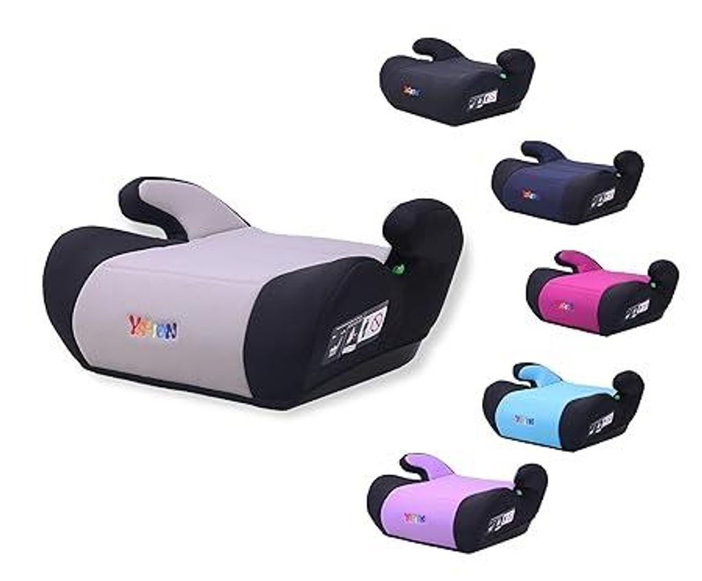 YALION Kindersitzerhöhung Sitzerhöhung Auto Kinder Kinderautositze- Kindersitz Gruppe für Kinder von 125-150CM(ca.6-10Jahren), 3-Punkt-Gurt, ECE...
