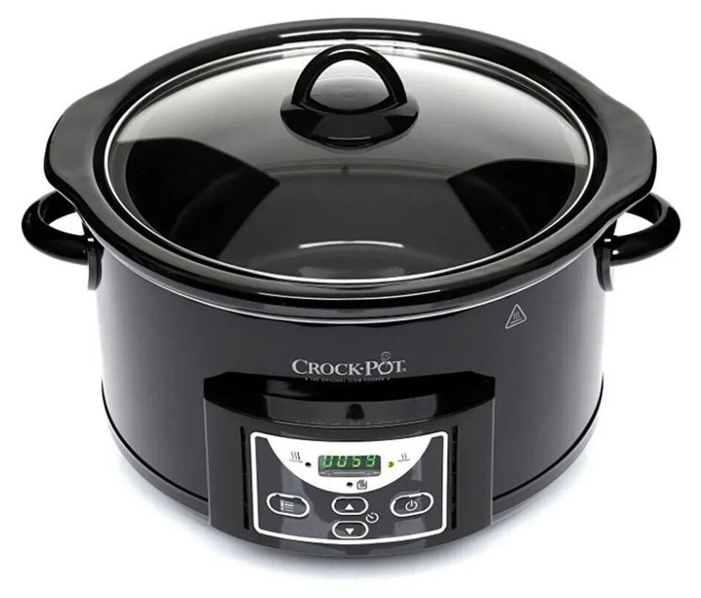 Mijoteuse Électrique Programmable 4,7L - Appareil de Cuisson Lente Sort