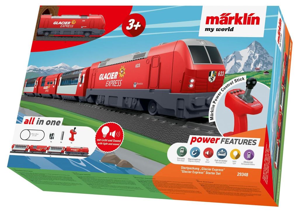 Märklin World 29348 H0 Startset Glacier Express (29348) Productafbeelding 