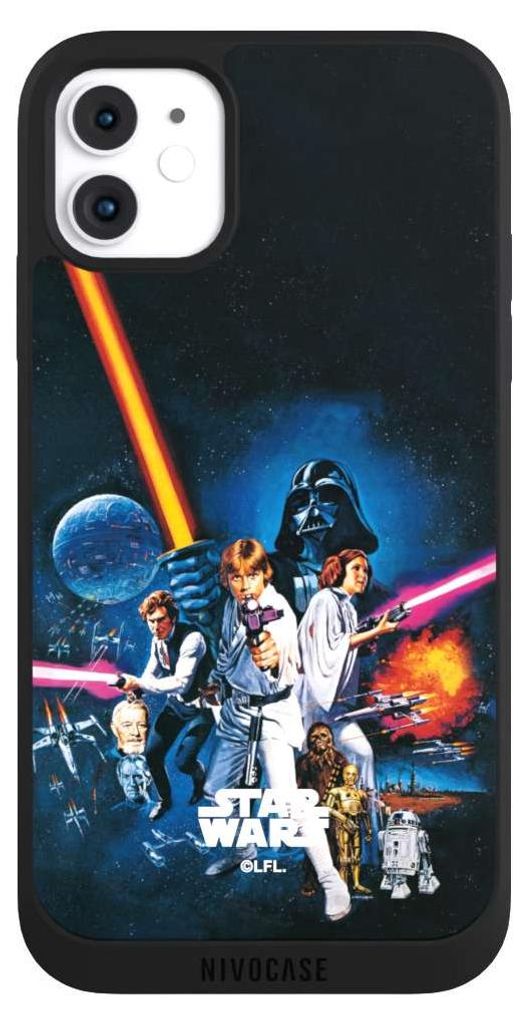 NIVOCASE Handyhülle für Apple iPhone 11 Hülle NIVOpure Case Schwarz Episode IV Fanartikel Star Wars