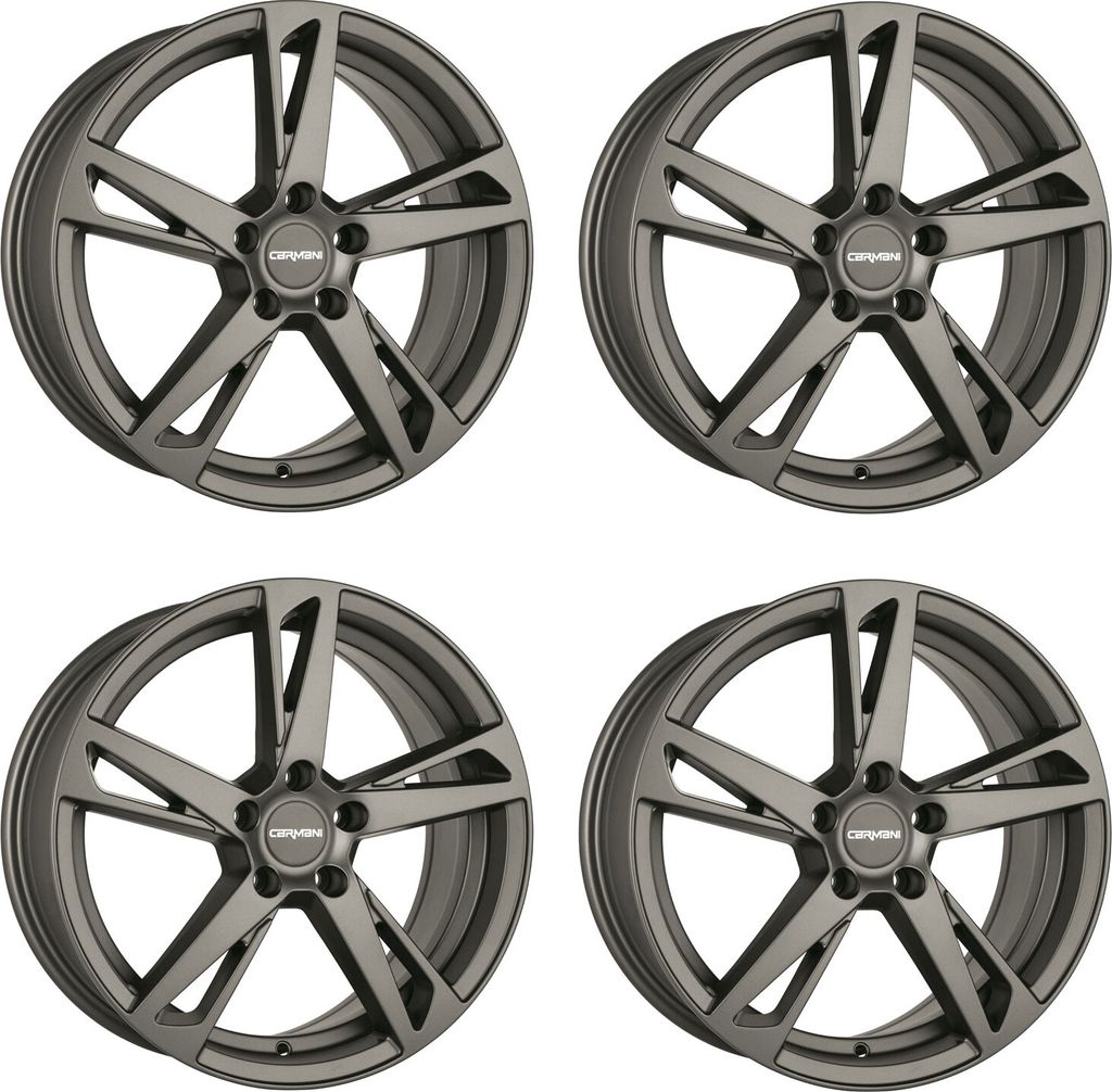 4 Carmani Felgen 16 Anton 8.0x18 ET39 5x112 HYP für VW Arteon Beetle Bus T4 Caddy Eos Golf Plus Golf V