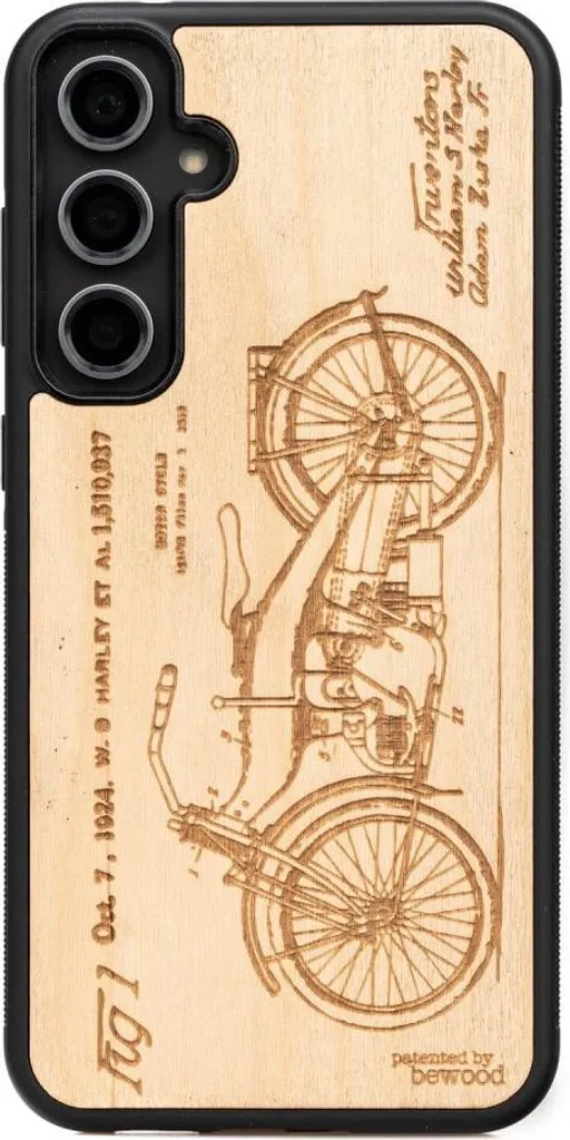 Custodia in legno Bewood per Samsung Galaxy S23 FE HARLEY PATENT ANIEGRE