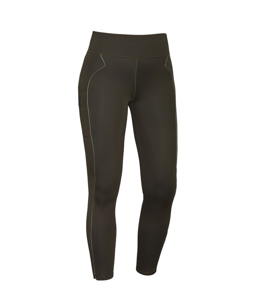 Kingsland F-Tec4 F-Grip Tights Damen KLkattie HW 2022 Reitleggings Green Black Ink XL