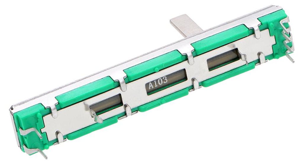 2St Fader Variable Widerst?nde Mischer Potentiometer Gerade Schiebe A103 10K Ohm Exponentielle Doppelpotentiometer zum Dimmen 60mm