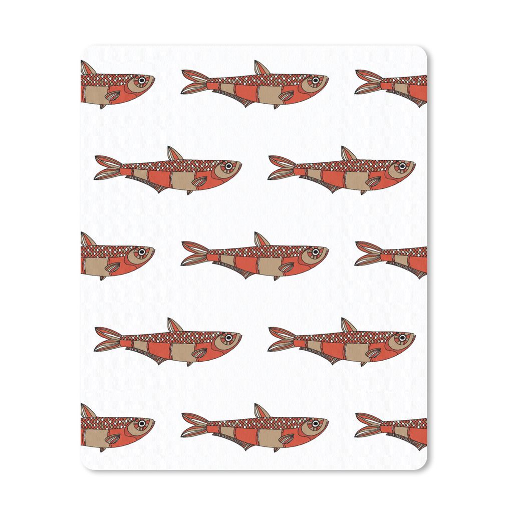 MuchoWow Mauspad Mousepad Design - Fisch - Karpfen 19x23 cm - Mousepads - Maus Mat - Pad - Mausunterlage - Mauspads - Spielen
