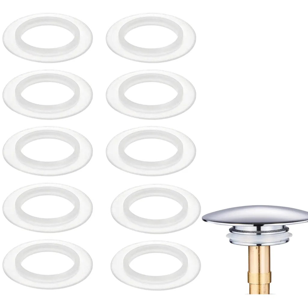 Joint de rechange 38mm pour bonde clic-clac - Silicone blanc lot de 10