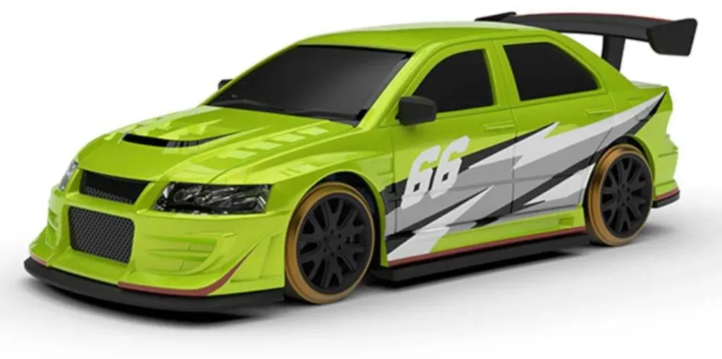 Mini voiture de drift RC C66 1:76 RTR 2,4 GHz vert avec gyroscope intégré