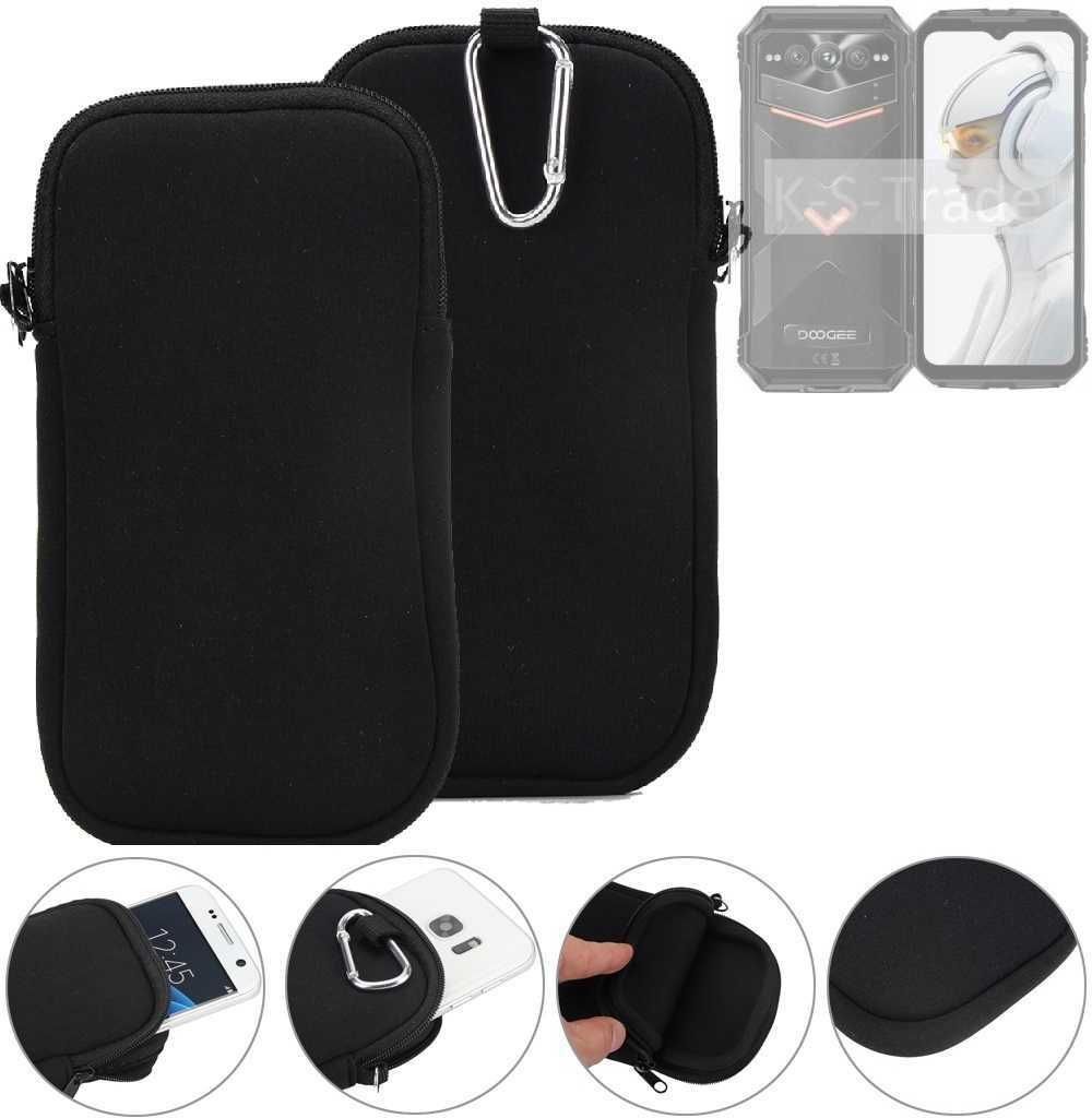 K-S-Trade Neopren-Hülle Handyhülle kompatibel mit Doogee V Max Pro Schutzhülle Neoprenhülle Sleeve Schutz-Hülle Gürtel Tasche Case Holster