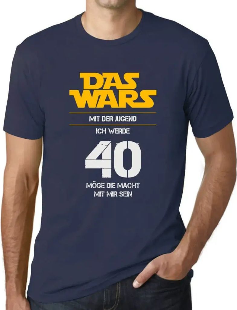 Herren Grafik T-Shirt 40 Jahre Alt Das Wars Mit Der Jugend Geschenk 40. Geburtstag Jahrestag 40 Jahre Jubiläum 40 Jährige Mann Jahrgang 1984 Kurzarm