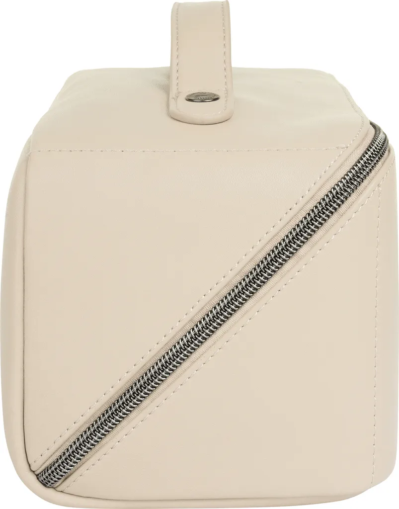 Bugatti Almata Make Up Bag Beige - Trousse da Viaggio Ampia Apertura - 11