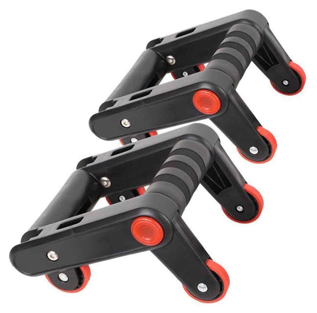 Trainingsrolle mit Rollen, 4D-Automatik-Trainingsrolle, Bauchmuskeltrainer mit Ellbogenstütze, Fitness-Krafttraining für Schultern, Rücken, Arme...