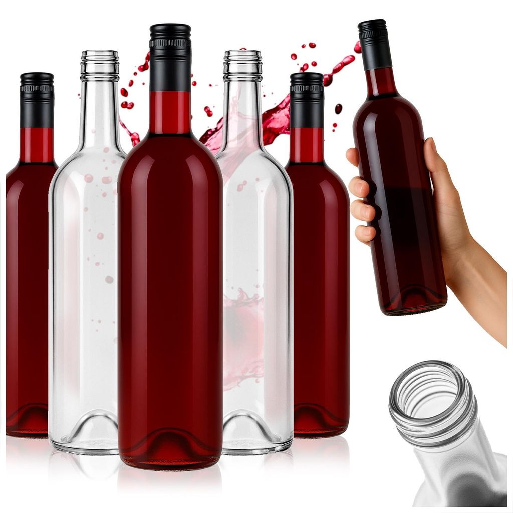 SuperButelki.pl – 30x Bordeauxflaschen 750 ml, weiß, Produktbild 