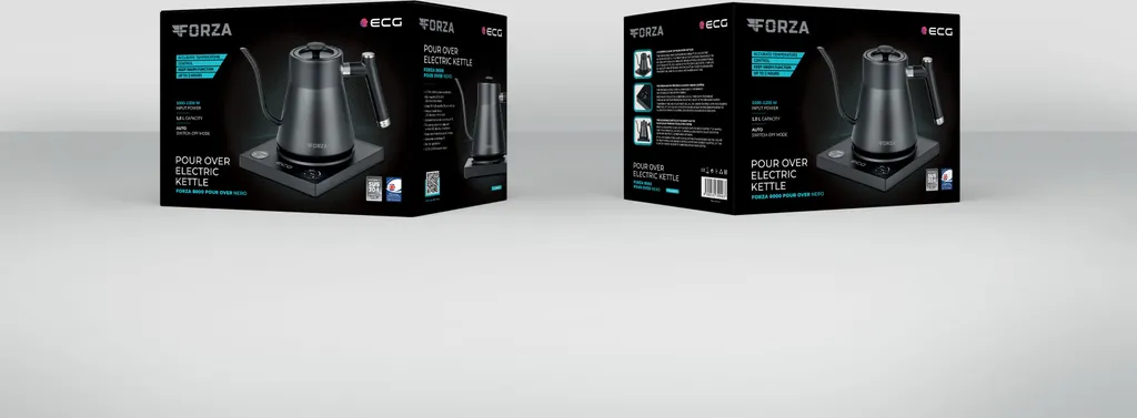 ECG Forza 8000 Bollitore Pour Over Nero 1L 1200W - Shop Online - 9