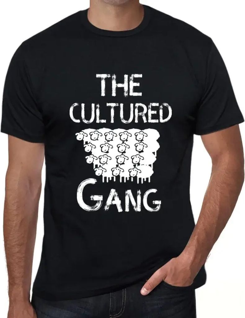 Herren Grafik T-Shirt Die kultivierte Bande – The Cultured Gang – Öko-Verantwortlich Vintage Jahrgang Kurzarm Lustige Druck Geburtstag Geschen...
