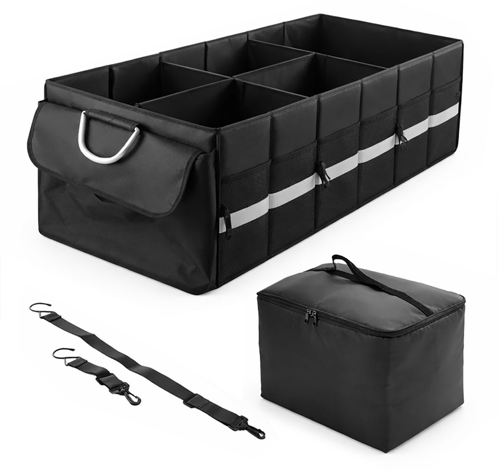 Organizer per bagagliaio Relaxdays con coperchio, borsa Immagine del prodotto 
