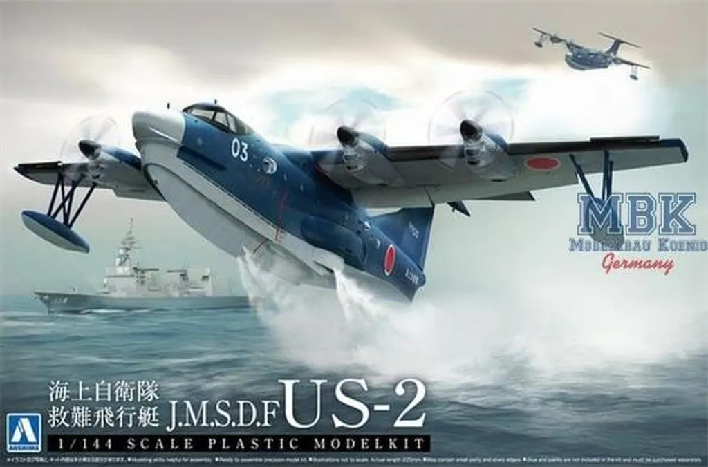 Hydravion US-2 JMSDF Aoshima AO01184 Maquette détaillée avec décals