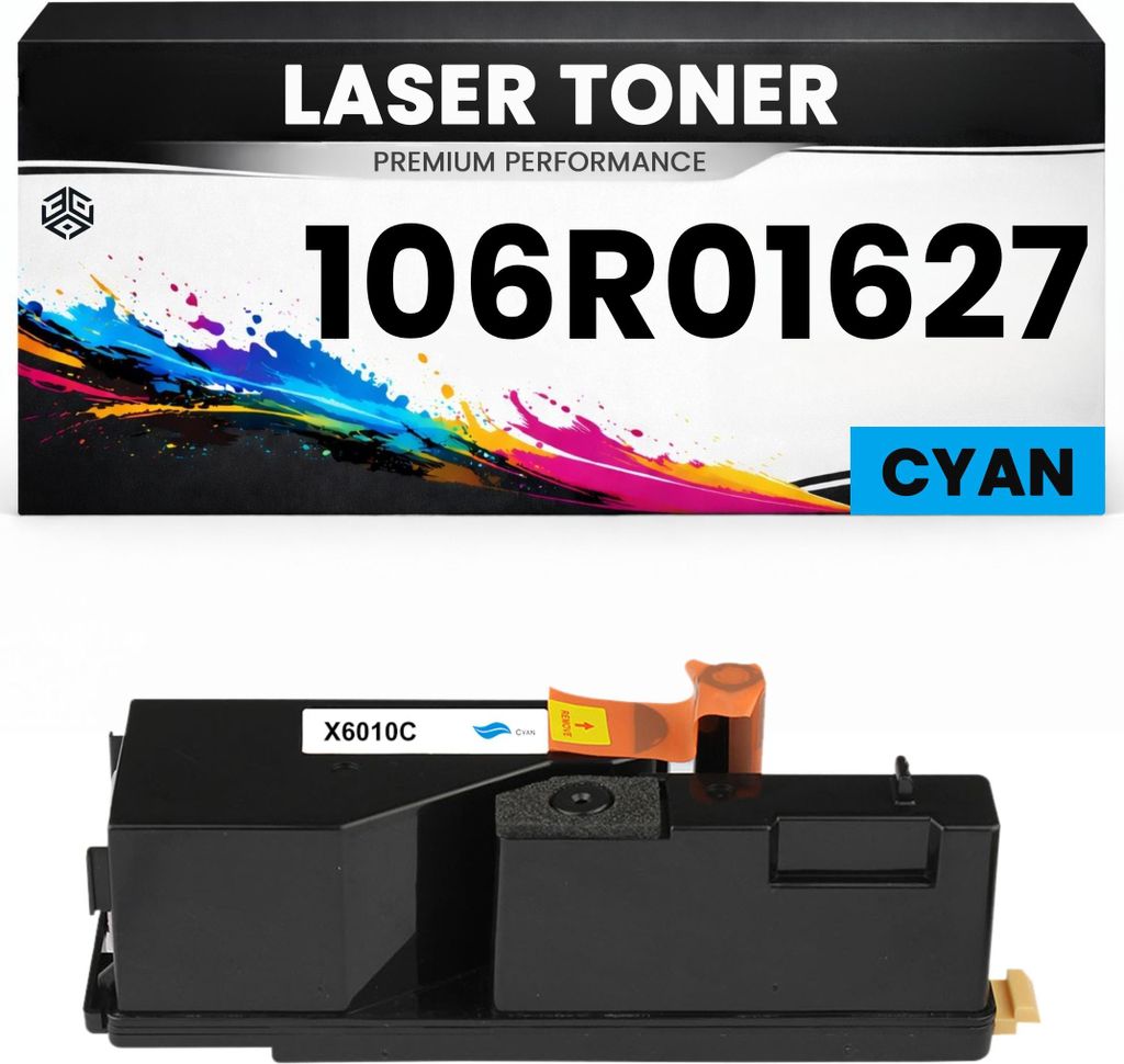 Toner 106R01627 Cyan für Xerox kompatibel hochwertige Premium Alternative für Xerox Phaser 6010N, 6000, 6010, Xerox WorkCentre 6015N, 6015V