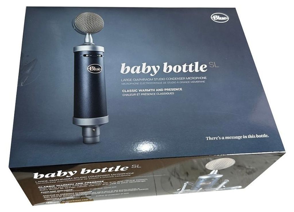 Blue Baby Bottle SL XLR Kondensatormikrofon für Aufnahmen und Streaming, mit Großmembrankapsel, Holzbox zur Aufbewahrung und Spinne zum Aufstelle...