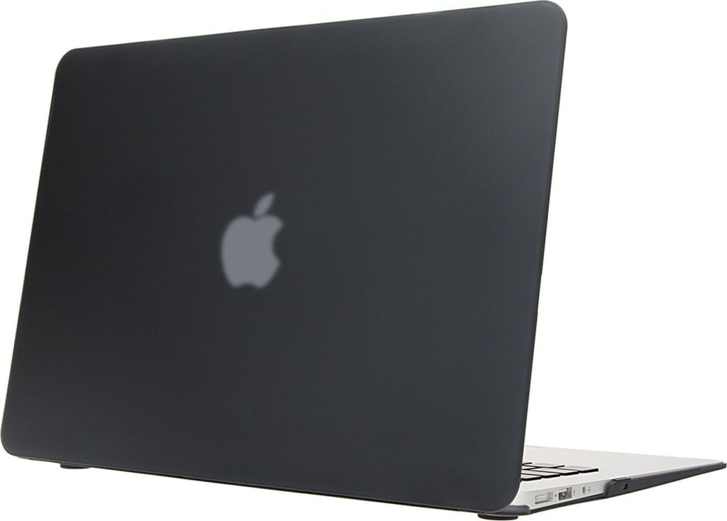 NALIA Schutz Hülle für MacBook Air 13 Zoll (2015), Slim Cover Etui Case Tasche Schwarz