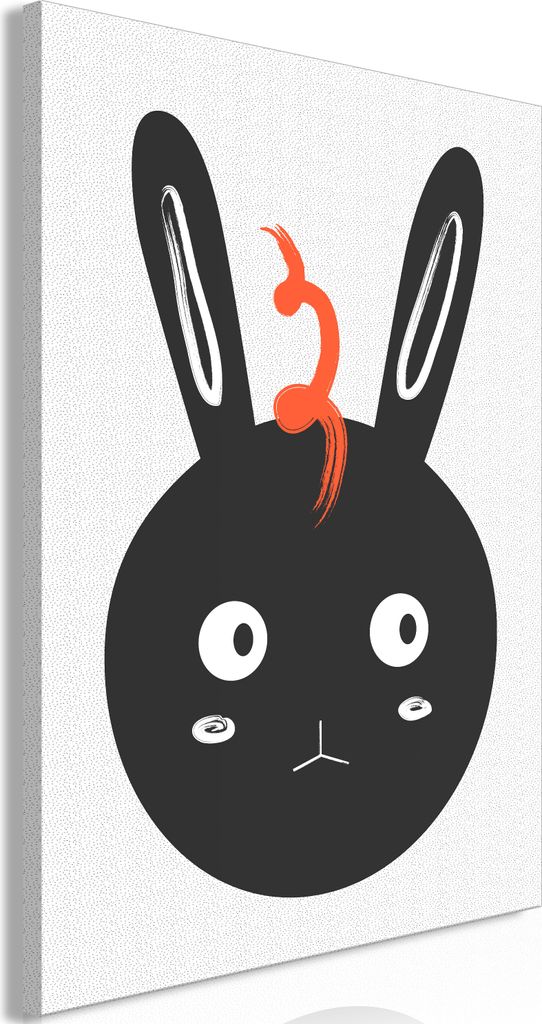 Italienischer Leinwand Leinwandbild - Rabbit Sees Everything (1 Part) Vertical 60x90 cm Für Kinder e-A-0114-b-a