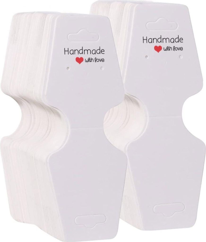 100/200 Stück Armband-Displaykarten, selbstklebende Schmuckverpackung, Verkaufskarte, Halskette, Schlüsselanhänger, Hängedisplays für Halsbän...