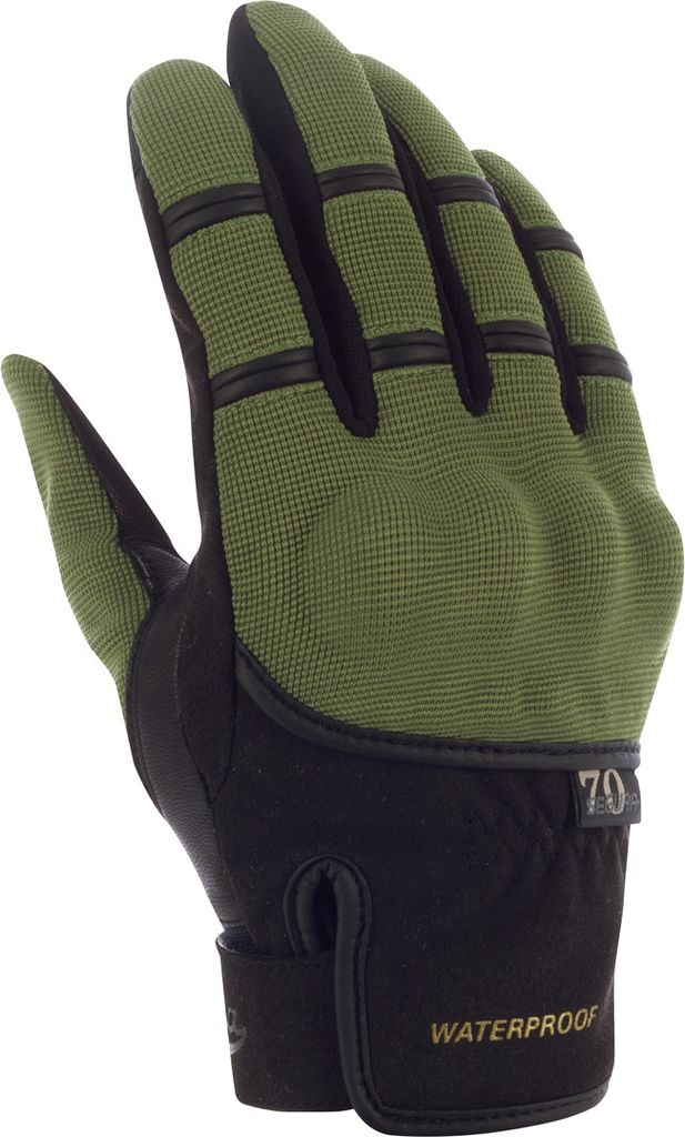 Segura Zeek Evo wasserdichte Damen Motorrad Handschuhe, schwarz/khaki, S