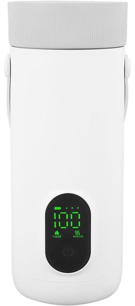 Babykostwärmer, Tragbarer Flaschenwärmer 350ml Einstellbare Temperatur für Muttermilch, Formel oder Wasser,Bottle Warmer für Reise, Auto & Im F...