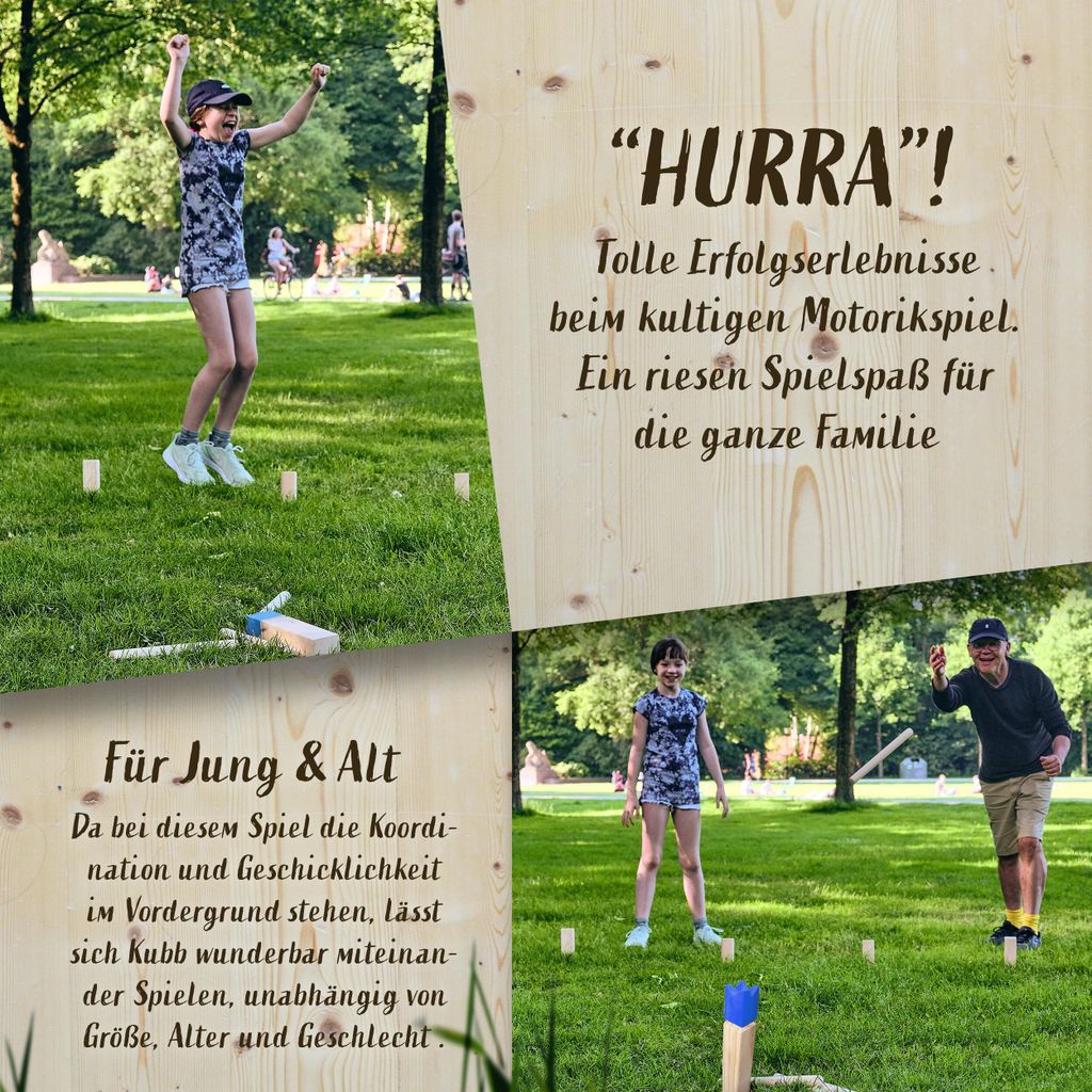 Ocean 5 Kubb - Oryginalna gra Wikingów | Drewniana gra Zdjęcie produktu 10