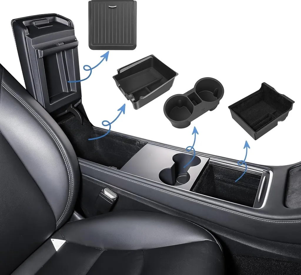 Rangement Console Tesla Model 3/Y pour Organiser vos Objets Personnels
