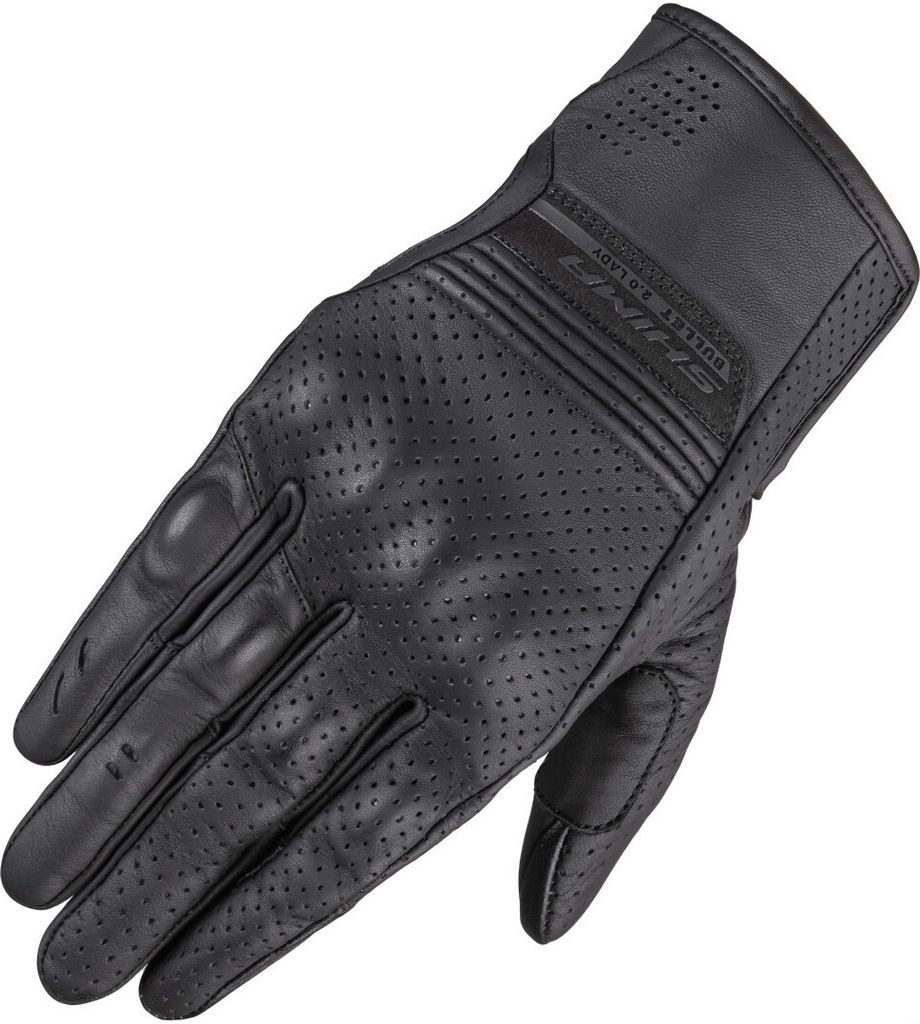 SHIMA Bullet 2.0 perforierte Damen Motorrad Handschuhe, schwarz, XL