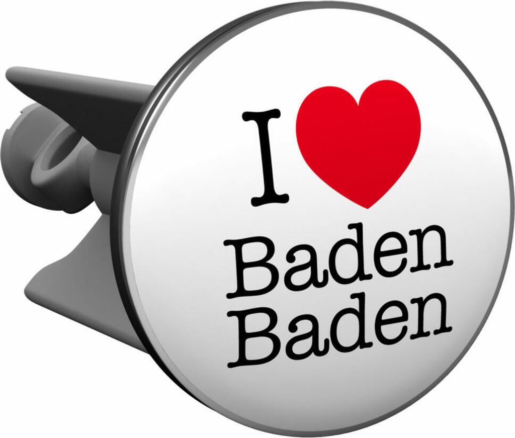 Plopp Waschbeckenstöpsel I love Baden Baden, Stöpsel, Produktbild 