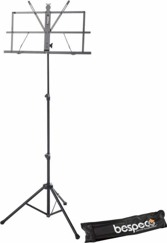 Support de partitions pour orchestre Bespeco BP01X noir haute qualité 120cm