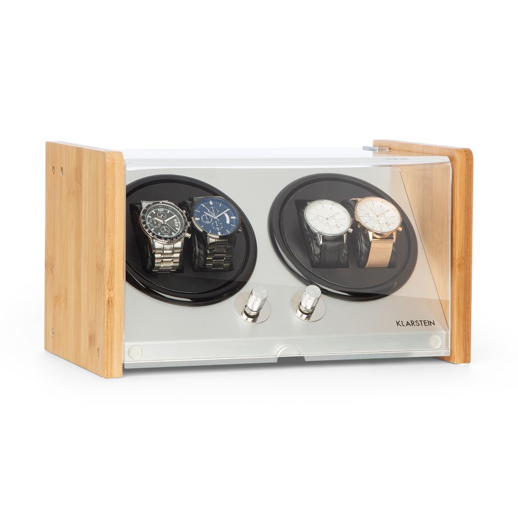Uhrenbeweger Uhrenkoffer Uhrenbox watchwinder  für 2 bis 24 Uhren Box EU Adapter 