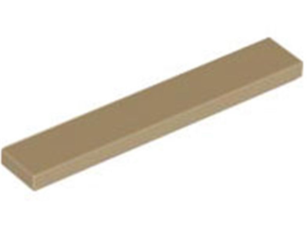 Lego 1x6 Fliesen 6636 - 100 Stück Dunkles Beige