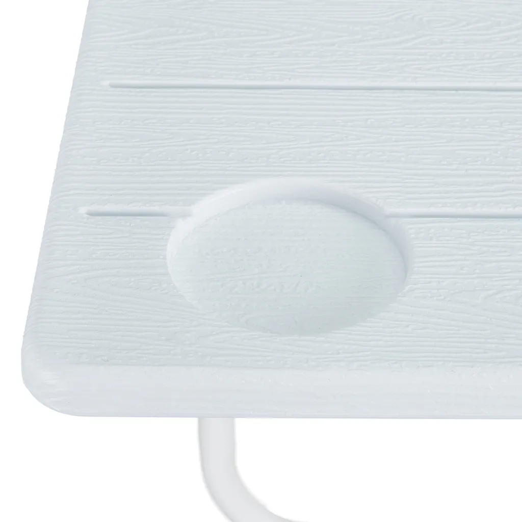 Table Suspendue Balcon Gain de Place : Solution Pliable Aspect Bois - 7