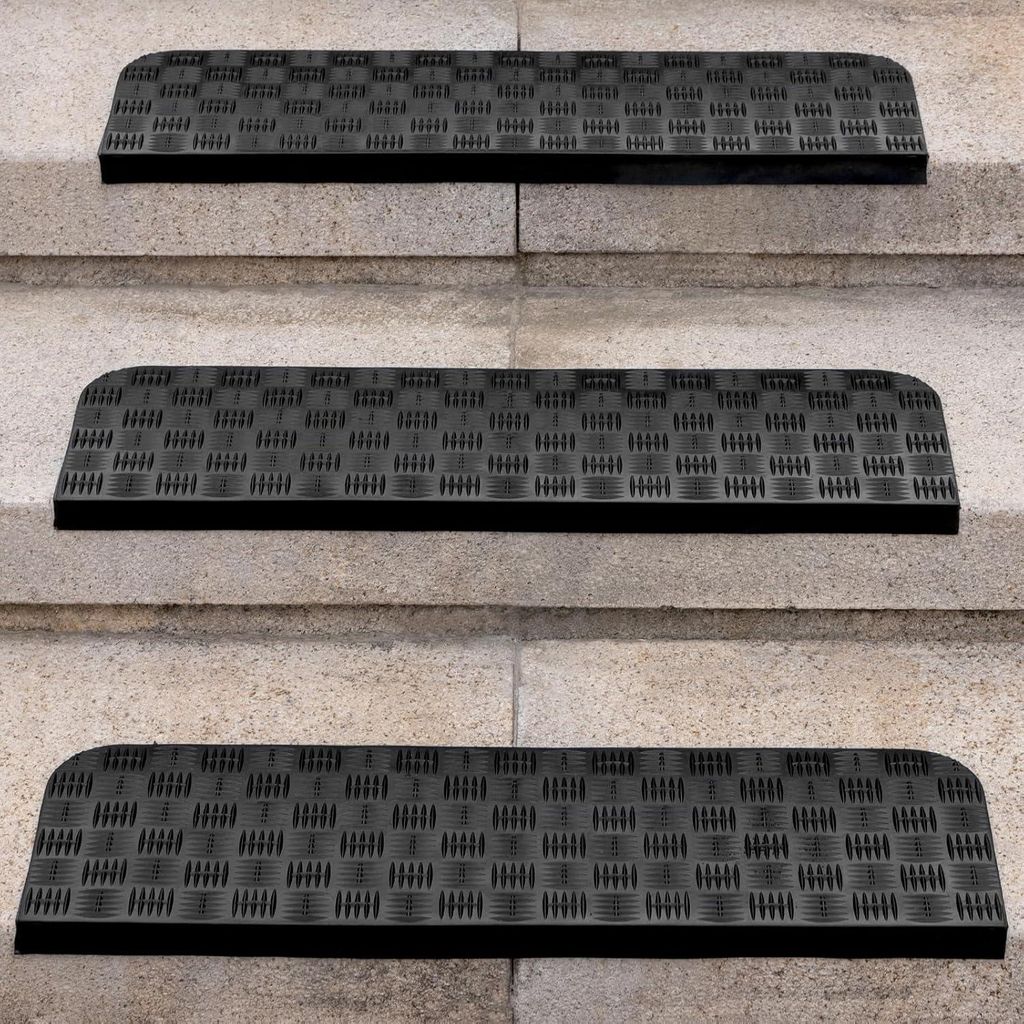 Set von 3 Antirutschmatten - für drinnen und draußen - 76 x 25 cm