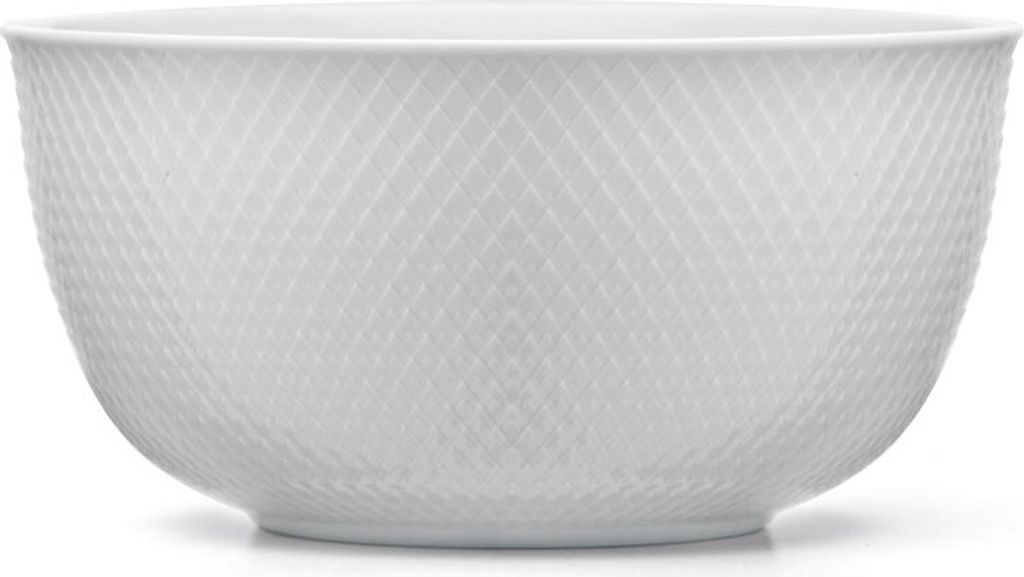 Lyngby Porcelæn - Rhombe Schüssel Ø 22 cm, weiß