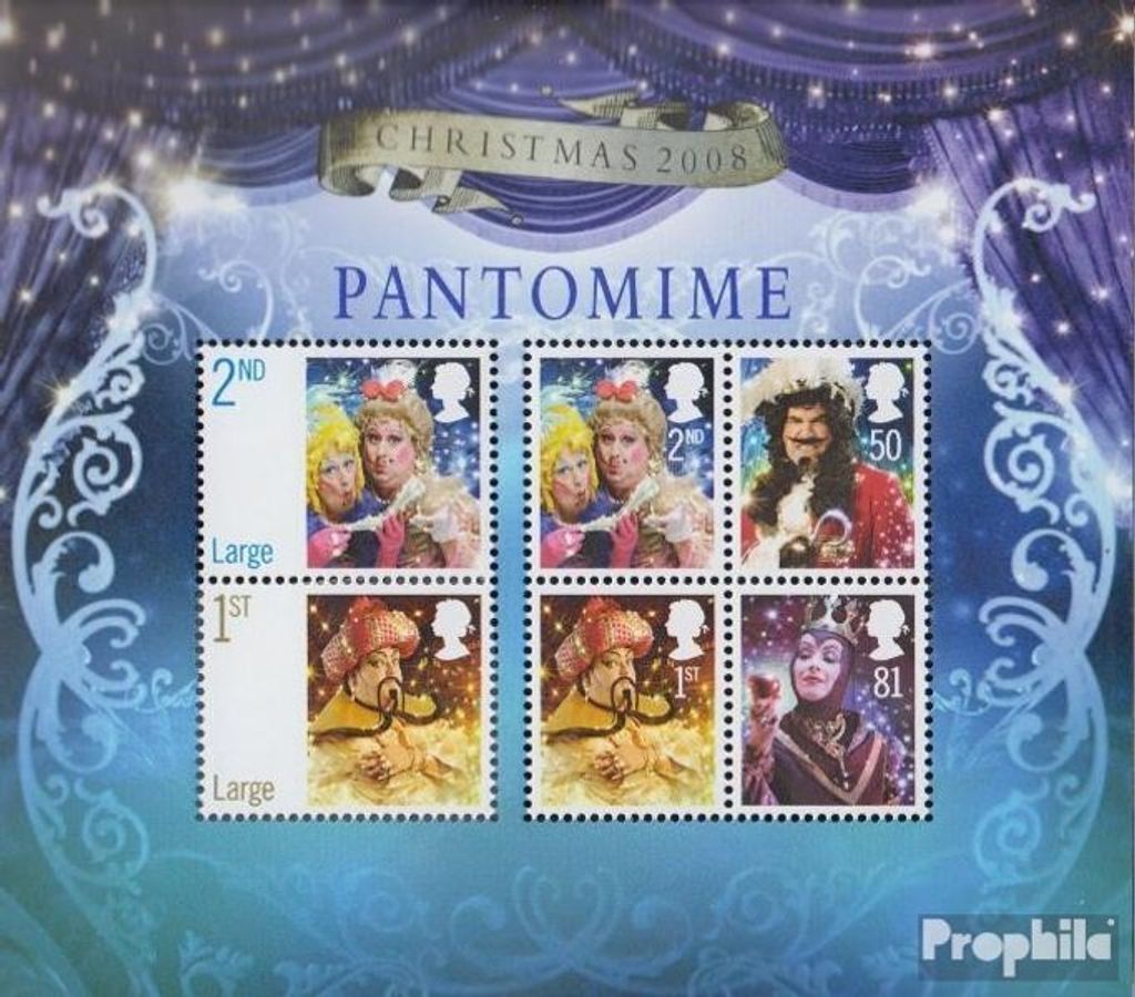 Briefmarken Großbritannien 2008 Mi Block46 (kompl.Ausg.) postfrisch Weihnachten