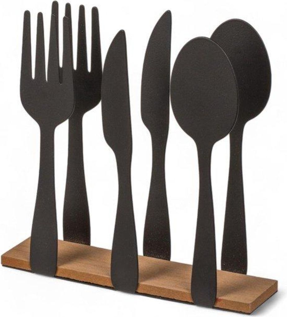 Metallenes Besteckhalter Holzboden 165cm Serviettendispenser Küche