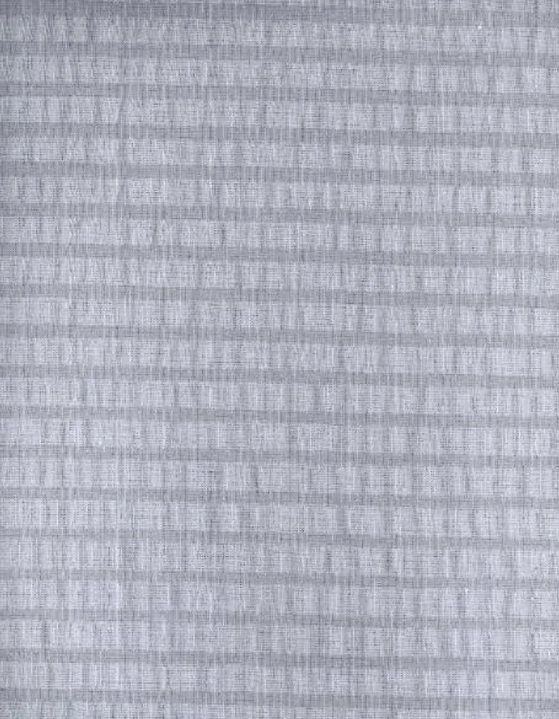 Housse de couette 100% coton KARO 160x200 gris écorce effet lin naturel